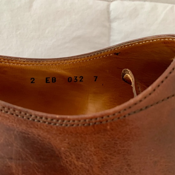 Men’s Prada Cap Toe Lace Up Shoes/ sz 8 - Picture 8 of 9